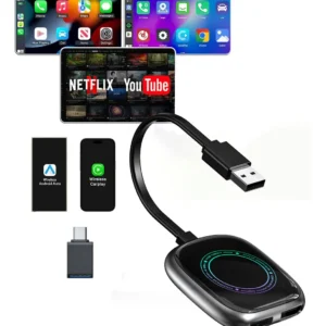 Carplay Android Auto Sem Fio Youtube Netflix Videos 4x1 4gb