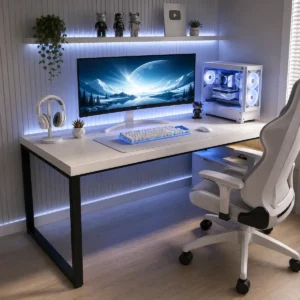 Mesa Gamer Industrial 150cm Para Computador Estrutura Em Aço