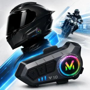 FoneFone Bluetooth Capacete Moto NeoXtek V10 Resistência Água IPX67