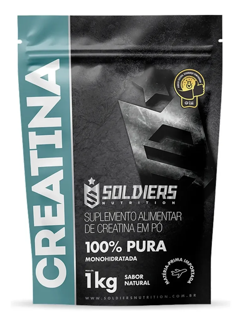 Creatina Monohidratada 1kg 100% Pura Soldiers Nutrition