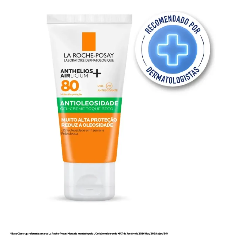 Protetor solar facial La Roche-Posay Anthelios Airlicium FPS 80 40ml