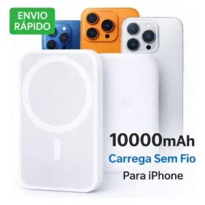 Carregador por indução 10000mAh magnético para iPhone