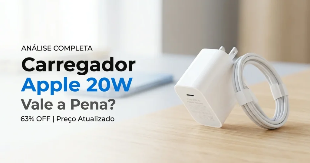 Carregador Apple 20W USB-C original branco